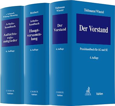 Bundle Tödtmann/Winstel, Der Vorstand – Praxishandbuch für AG und SE + Reichert, Arbeitshandbuch für die Hauptversammlung + v. Schenck/Wilsing/Henning, Arbeitshandbuch für Aufsichtsratsmitglieder