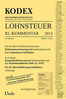 KODEX Lohnsteuer Richtlinien-Kommentar 2013