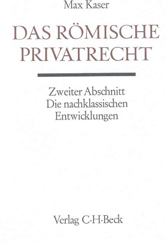 Das römische Privatrecht