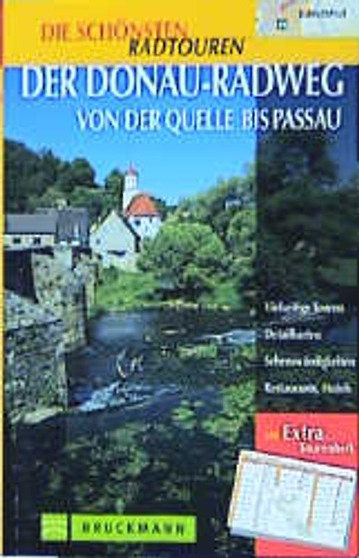Der Donauradweg von der Quelle bis nach Passau. Radführer in Klarsichttasche mit separatem Tourenheft