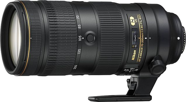 Nikon AF-S NIKKOR 70-200 mm F2.8E ED FL VR 77 mm Objetivo (Montura Nikon F) negro