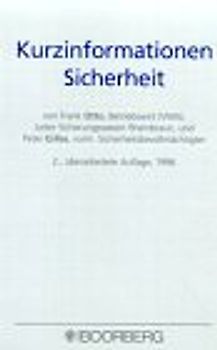 Kurzinformationen Sicherheit