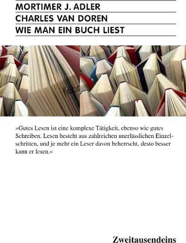 Wie man ein Buch liest.