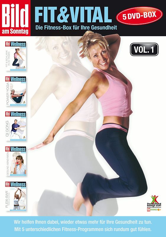 BamS - Fit und vital, Vol. 1: Die Fitness-Box für Ihre Gesundheit [5 DVDs] DVD