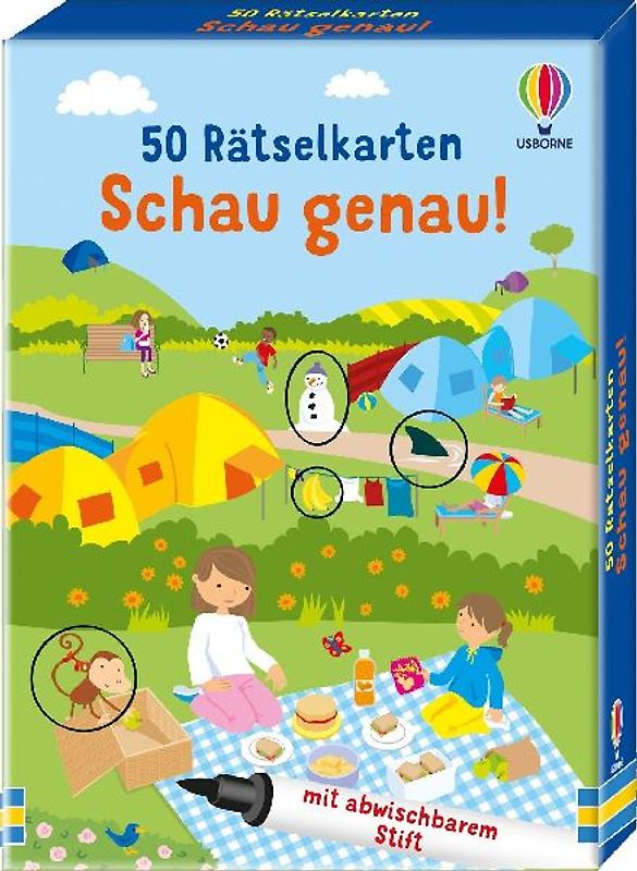 50 Rätselkarten: Schau genau!