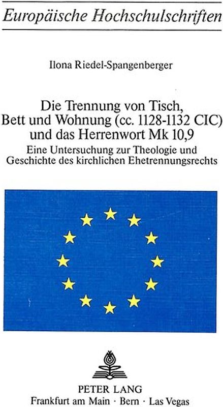 Die Trennung von Tisch, Bett und Wohnung (cc. 1128-1132 Cic) und das Herrenwort Mk 10,9