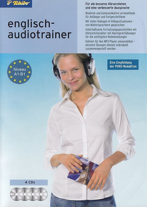 Tchibo Englisch-Audiotrainer - Niveau A1 - B1 [4 CDs]
