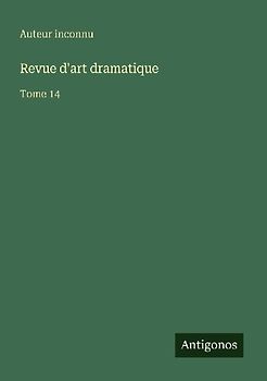 Revue d'art dramatique