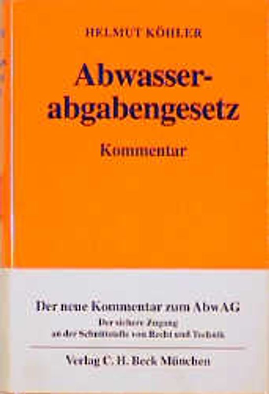 Abwasserabgabengesetz (AbwAG)
