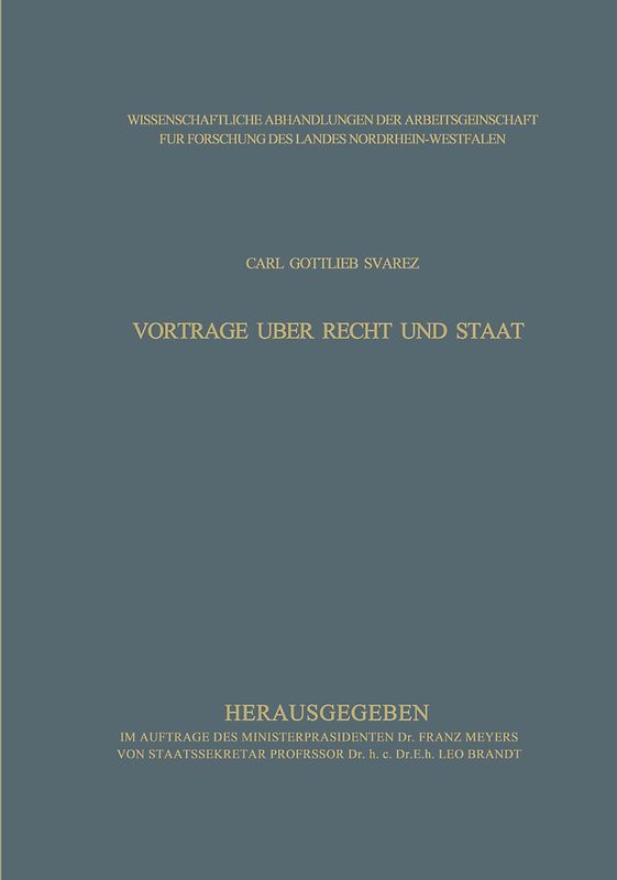 Vorträge über Recht und Staat