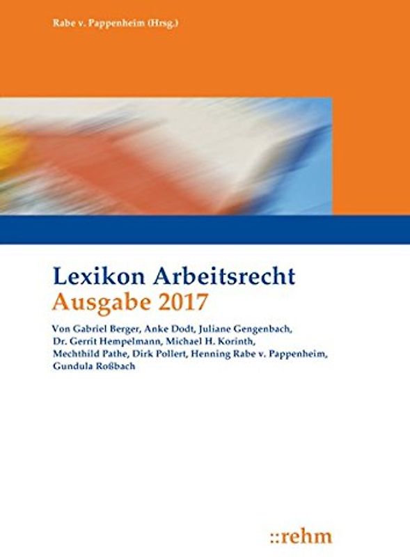 Lexikon Arbeitsrecht 2017