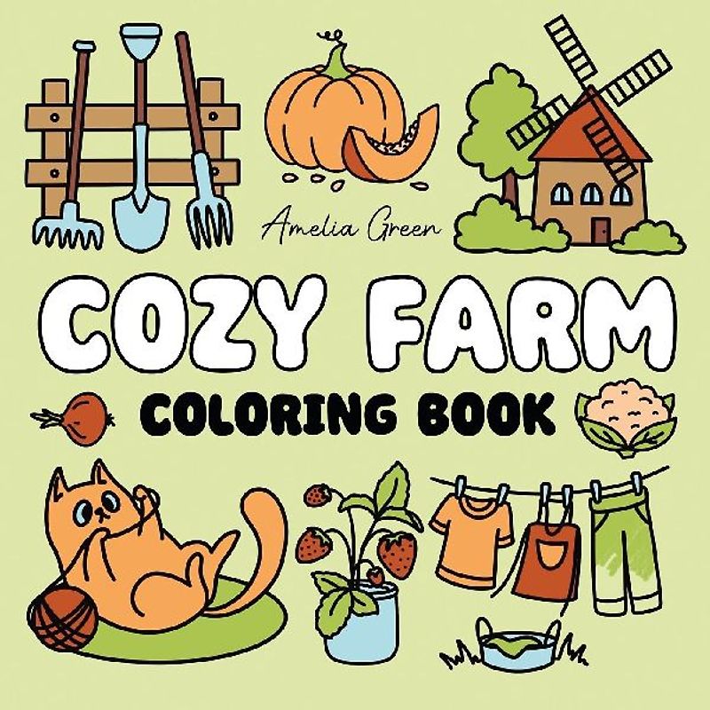 Cozy Farm Coloring Book