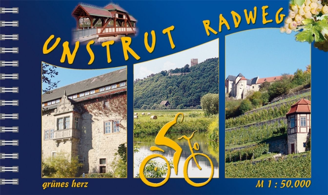 Unstrut-Radwanderweg. Von Kefferhausen nach Naumburg. Maßstab 1:50.000.