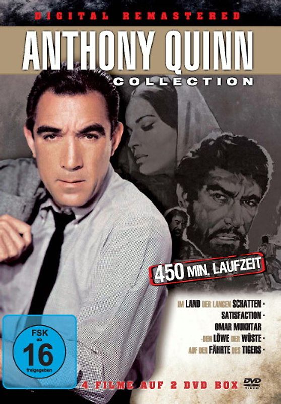Anthony Quinn-Collection 4 Filme auf 2 DVDs! -digital remastered!- DVD