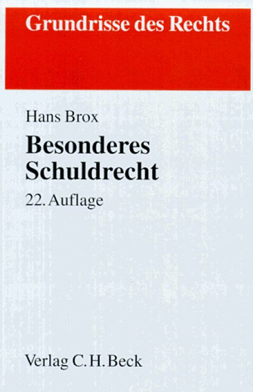 Besonderes Schuldrecht
