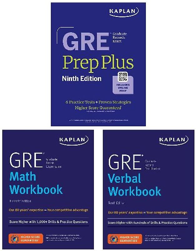 GRE Complete Ninth Edition (2026): Includes 6 Full Length Practice Tests, 2500+ Practice Questions + Online Access to 1000+ Question Bank, Video Explanations, and a Kaplan Live Online Class