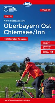 BVA ADFC Radtourenkarte Oberbayern Ost Chiemsee/Inn 1:150.000