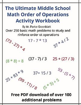 The Ultimate Middle School Math Order of Operations Workbook