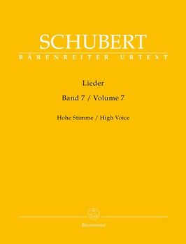Lieder, Band 7 (Hohe Stimme). Singpartitur, Sammelband, Urtextausgabe. BÄRENREITER URTEXT