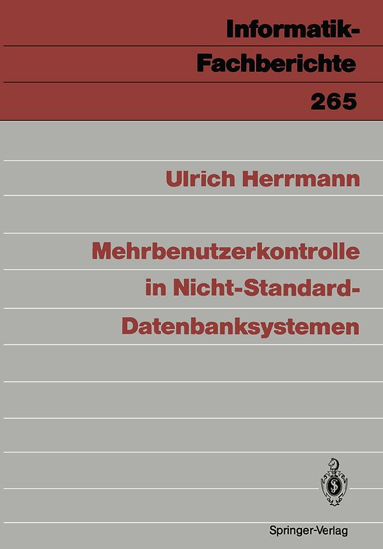 Mehrbenutzerkontrolle in Nicht-Standard-Datenbanksystemen