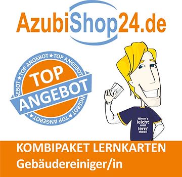 Kombi-Paket Gebäudereiniger Lernkarten