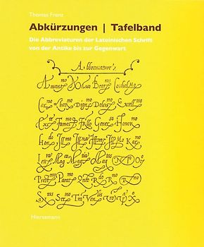 Abkürzungen | Tafelband