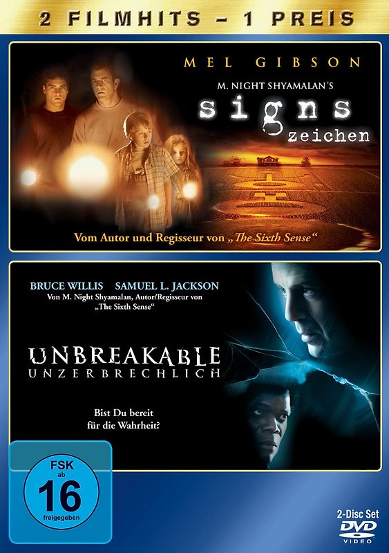Signs / Unbreakable limitierte Edition Halloween Schocker DVD