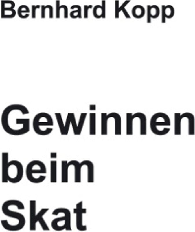 Gewinnen beim Skat