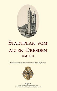 Stadtplan vom alten Dresden um 1911