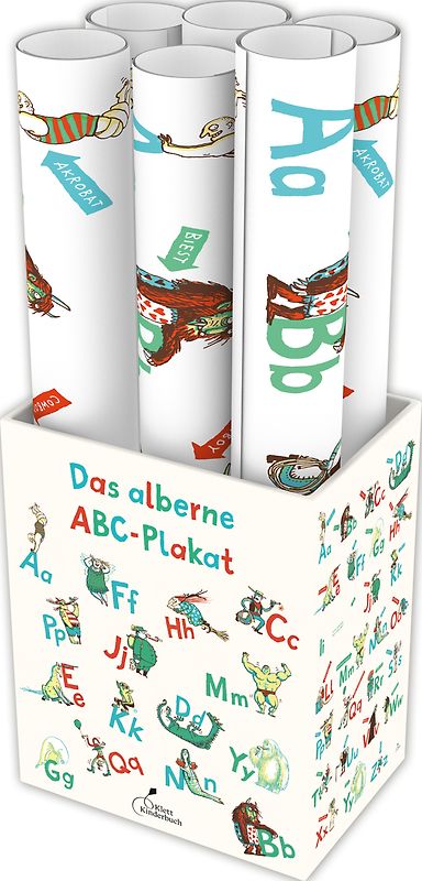 Verkaufsdisplay ABC-Plakate