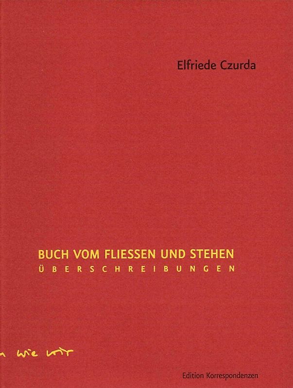 Buch vom Fließen und Stehen