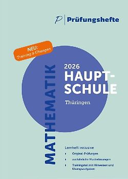Prüfungsheft & Training – 2026 Mathematik Hauptschule – Thüringen – Original-Prüfungen und Lösungen