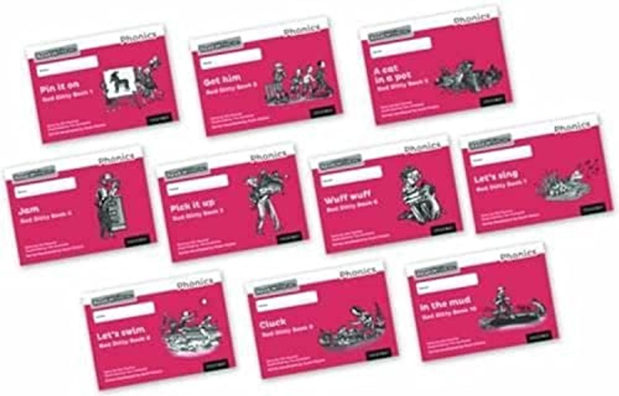 Read Write Inc. Phonics: Red Ditty Black & White Books (Mixed Pack of 10)