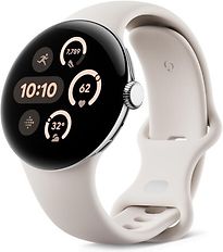 Image of Google Pixel Watch 3 45 mm gepolijst zilver op sportbandje china [wifi] (Refurbished)