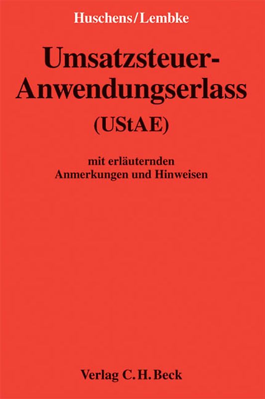 Umsatzsteuer-Anwendungserlass (UStAE)