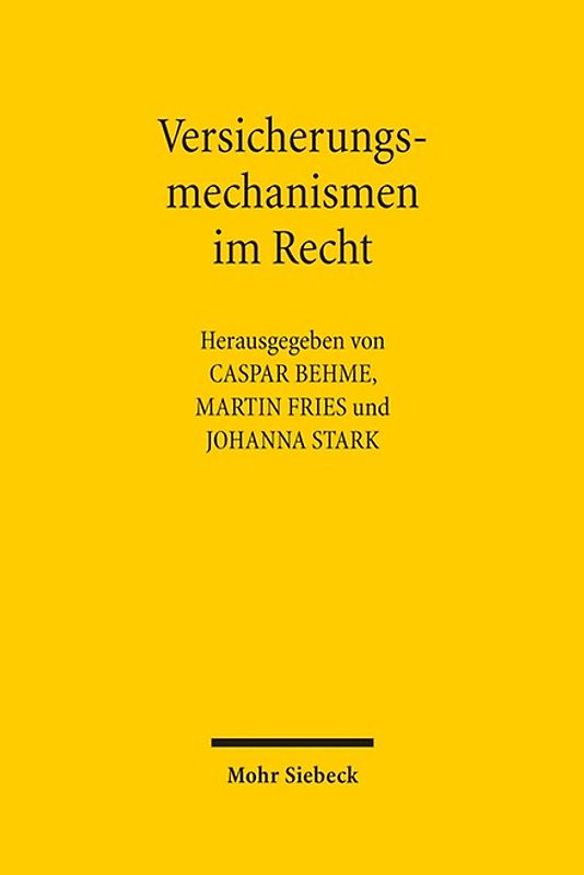 Versicherungsmechanismen im Recht