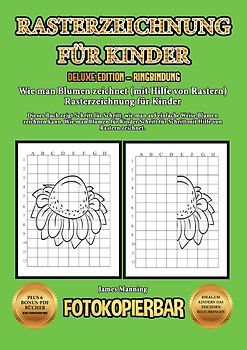 Wie man Blumen zeichnet (mit Hilfe von Rastern) Rasterzeichnung für Kinder