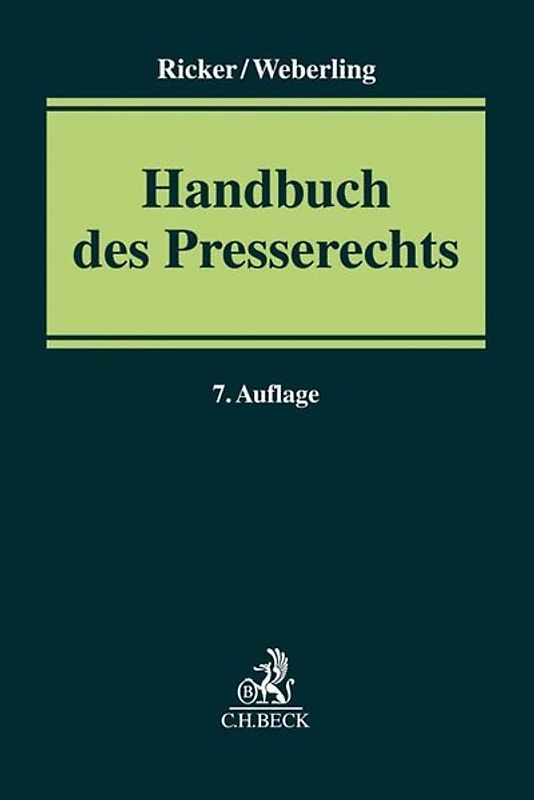 Handbuch des Presserechts