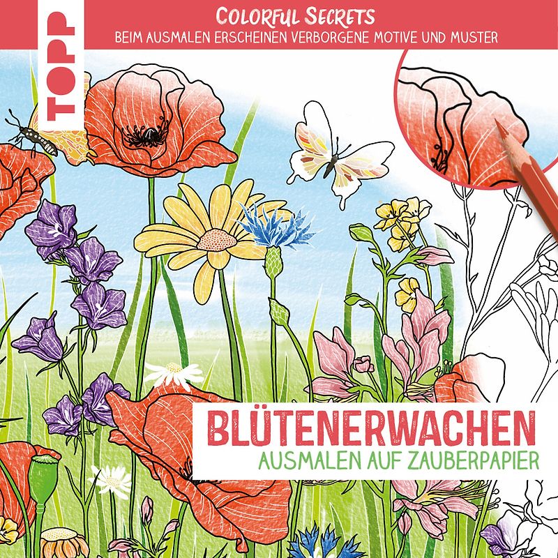 Colorful Secrets - Blütenerwachen (Ausmalen auf Zauberpapier)