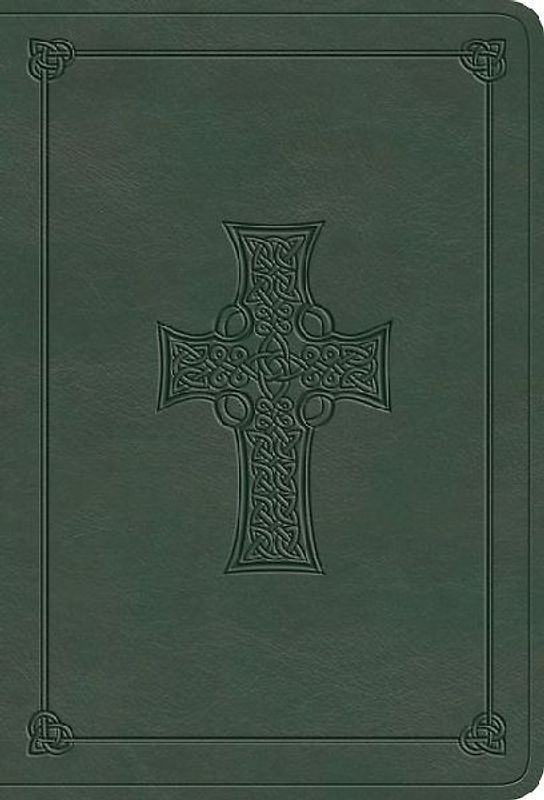 ESV Value Large Print Compact Bible (Trutone, Quiet Forest, Celtic Cross Design)
