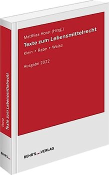 Texte zum Lebensmittelrecht