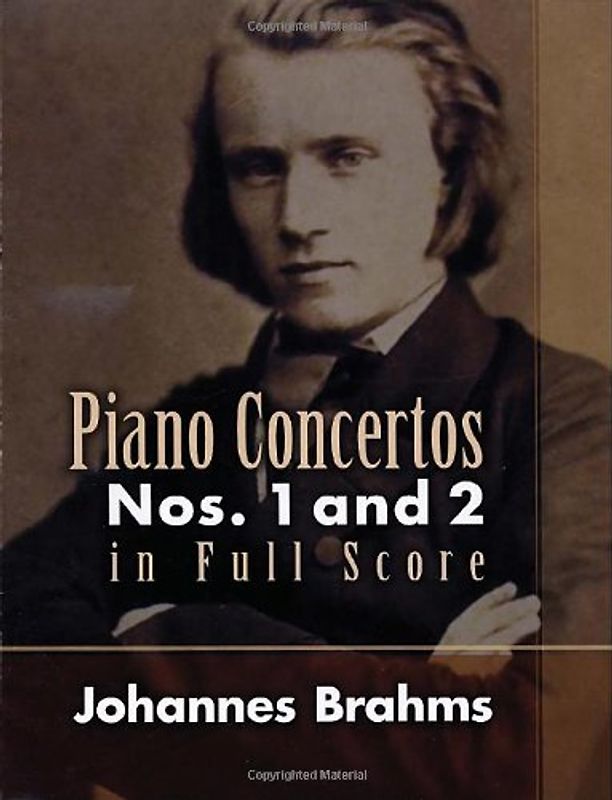 Piano Concertos: Nos. 1 and 2 in Full Score (Dover Orchestral Scores) - Brahms, Johannes