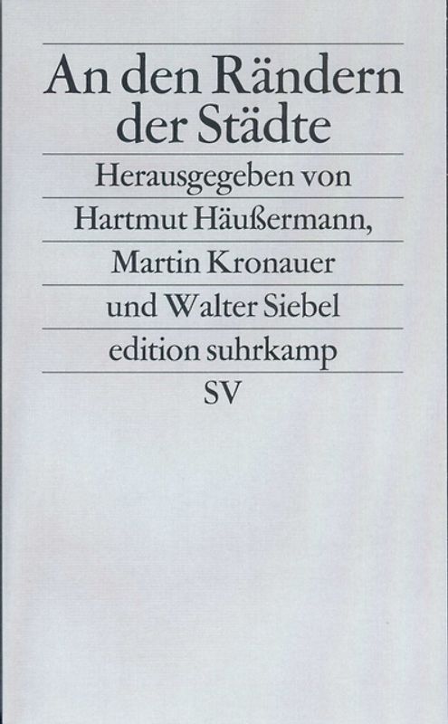 An den Rändern der Städte