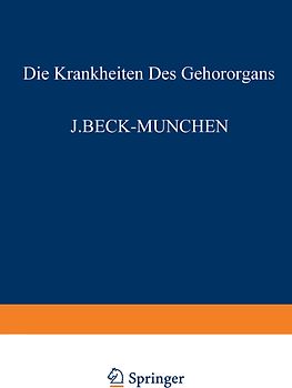 Die Krankheiten des Gehörorgans