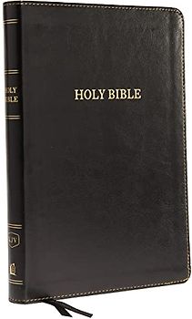KJV, Thinline Bible, Large Print, Imitation Leather, Black, Red Letter Edition
