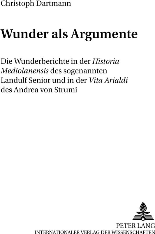 Wunder als Argumente