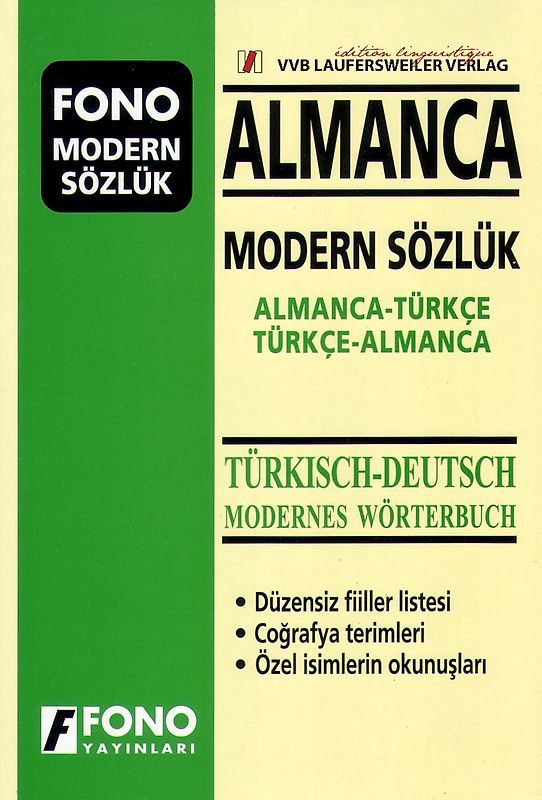 Großes Türkisch - Deutsches & Deutsch - Türkisches modernes Wörterbuch / Almanca - Türkce & Türkce Almanca Modern Sözlük