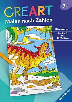CreArt Malen nach Zahlen ab 7: Dinosaurier