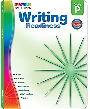 Spectrum Writing Readiness Preschool Workbooks, Tracing Shapes, Letters, Numbers, and Sight Words Handwriting Practice, Cards and Book Making Crafts, Classroom or Homeschool Curriculum (Early Years)