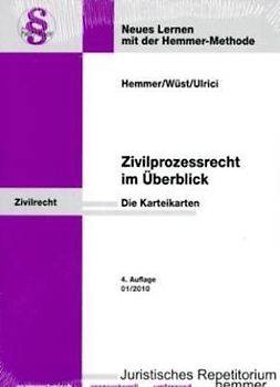 Assessorkarteikarten Zivilprozessrecht im Überblick